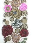 Floral Patch Handcrafted Beaded Runner / Ruchi