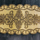 Gold Beige Beaded Oval Runner / Ruchi