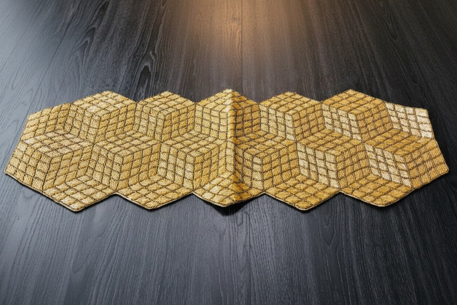 Intricately Crafted Colorful Beaded Runner / Ruchi