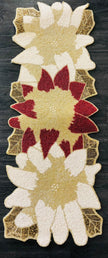 Multicolor Leaf Pattern Beaded Runner / Ruchi