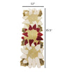 Multicolor Leaf Pattern Beaded Runner / Ruchi