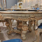European Round Wooden Dining Table Set For 6 / Ruchi