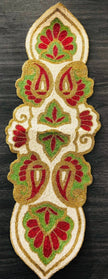 Floral Patch Cutwork Beaded Runner / Ruchi