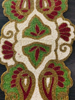 Floral Patch Cutwork Beaded Runner / Ruchi