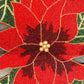 Exquisite Red And Green Beaded Floral Pattern Table Runner / Ruchi