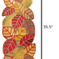 Majestic Handcrafted Leaf Shaped Beaded Table Runner / Ruchi