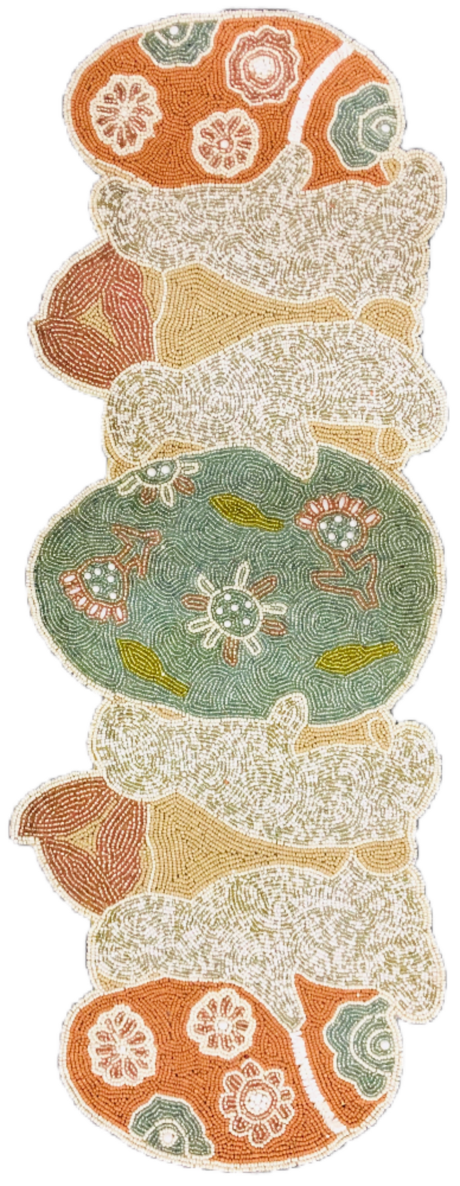 Handwoven Meticulously Crafted Beaded Runner / Ruchi