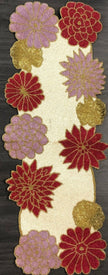 Affluent Floral Beaded Table Runner / Ruchi