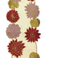 Affluent Colorful Floral Beaded Table Runner / Ruchi