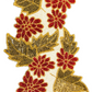 Leaf Floral Embroidered Beaded Runner/ Ruchi