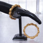 2 Pcs Elegant Stunning Indian Stone Drops Gold Plated Bangle / Ruchi