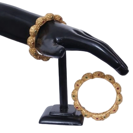 Indian Gold Plated Bangle Set For Women