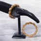 2 Pcs Elegant Stunning Indian Stone Drops Gold Plated Bangle / Ruchi