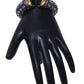 Women Metal Cuff Bangle With Stones / Ruchi