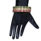 Indian Tri-Color Metal Bangles Set Of 6 / Ruchi