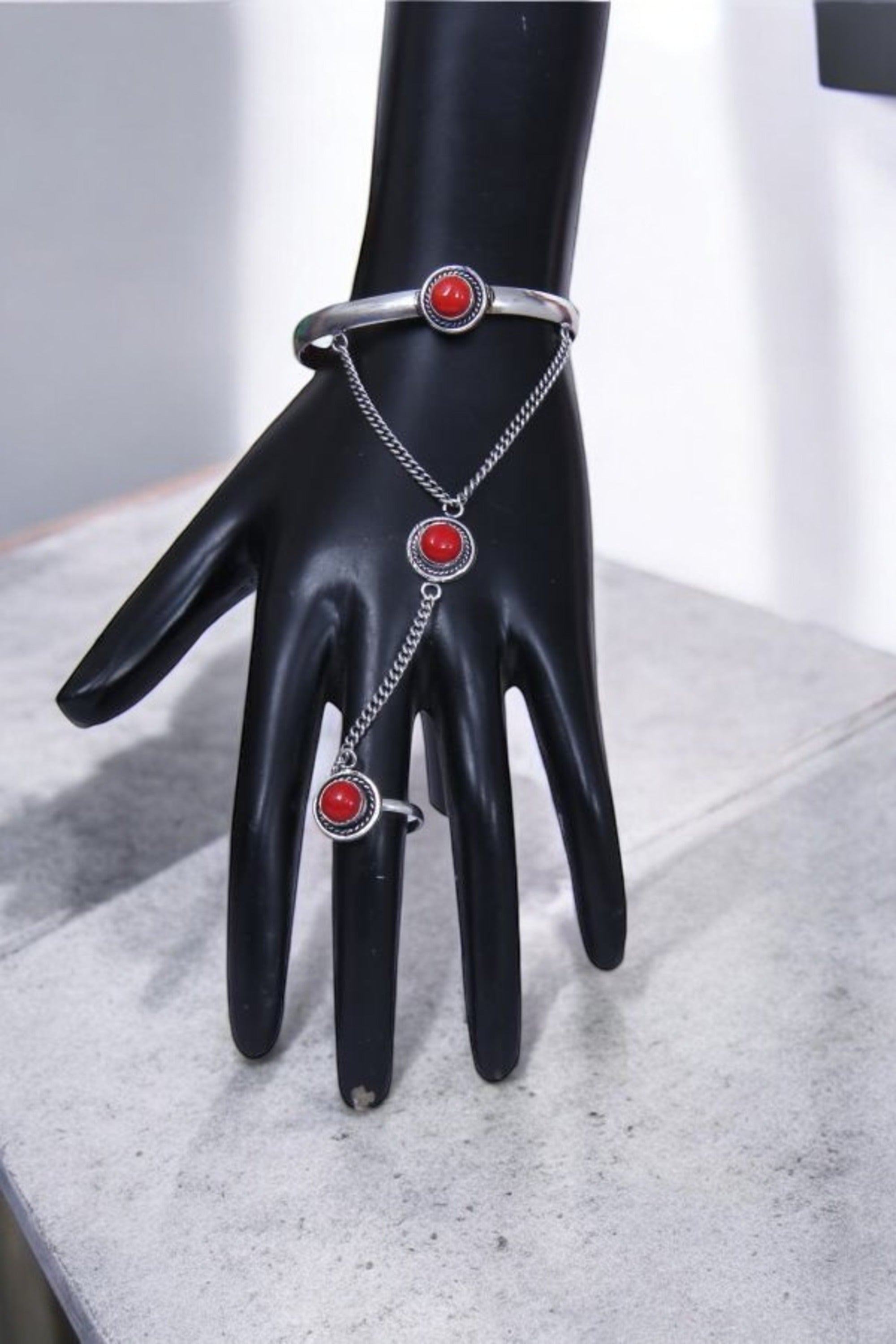 Bracelet With Ring Chain Bracelet / Ruchi