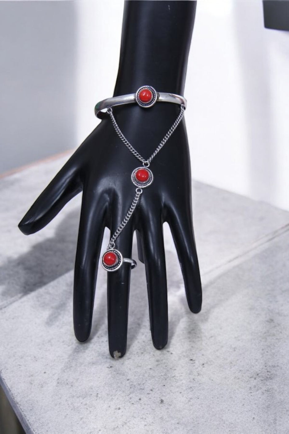Bracelet With Ring Chain Bracelet / Ruchi