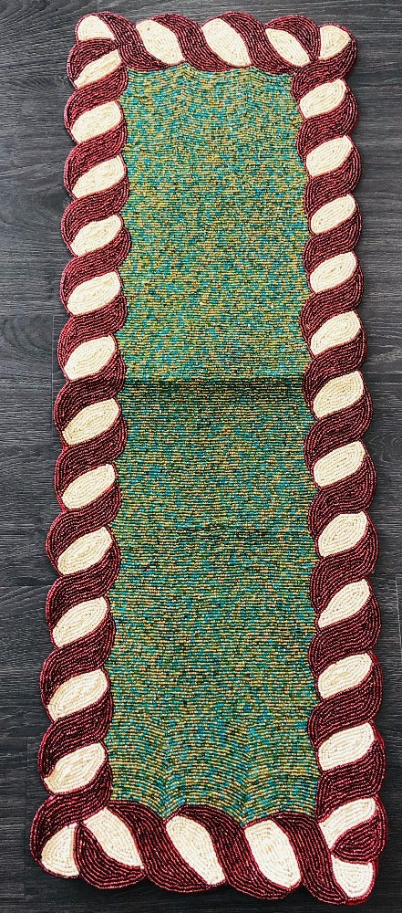 Elegant Beaded Table Runner Decor / Ruchi 