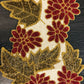 Leaf Floral Embroidered Beaded Runner/ Ruchi