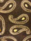 Gold Brown Paisley Beaded Runner / Ruchi