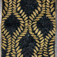 Intricately Crafted Gold And Black Beaded Table Runner / Ruchi