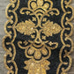 Stunning Gold And Black Beaded Oval Table Runner / Ruchi