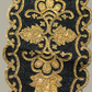 Stunning Gold And Black Beaded Oval Table Runner / Ruchi