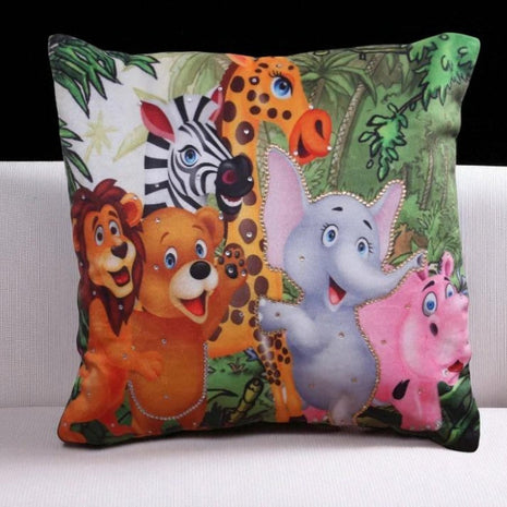Jungle Print Cotton Cushion Covers / Ruchi