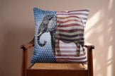 Beaded Cotton Cushion Cover Set / Ruchi