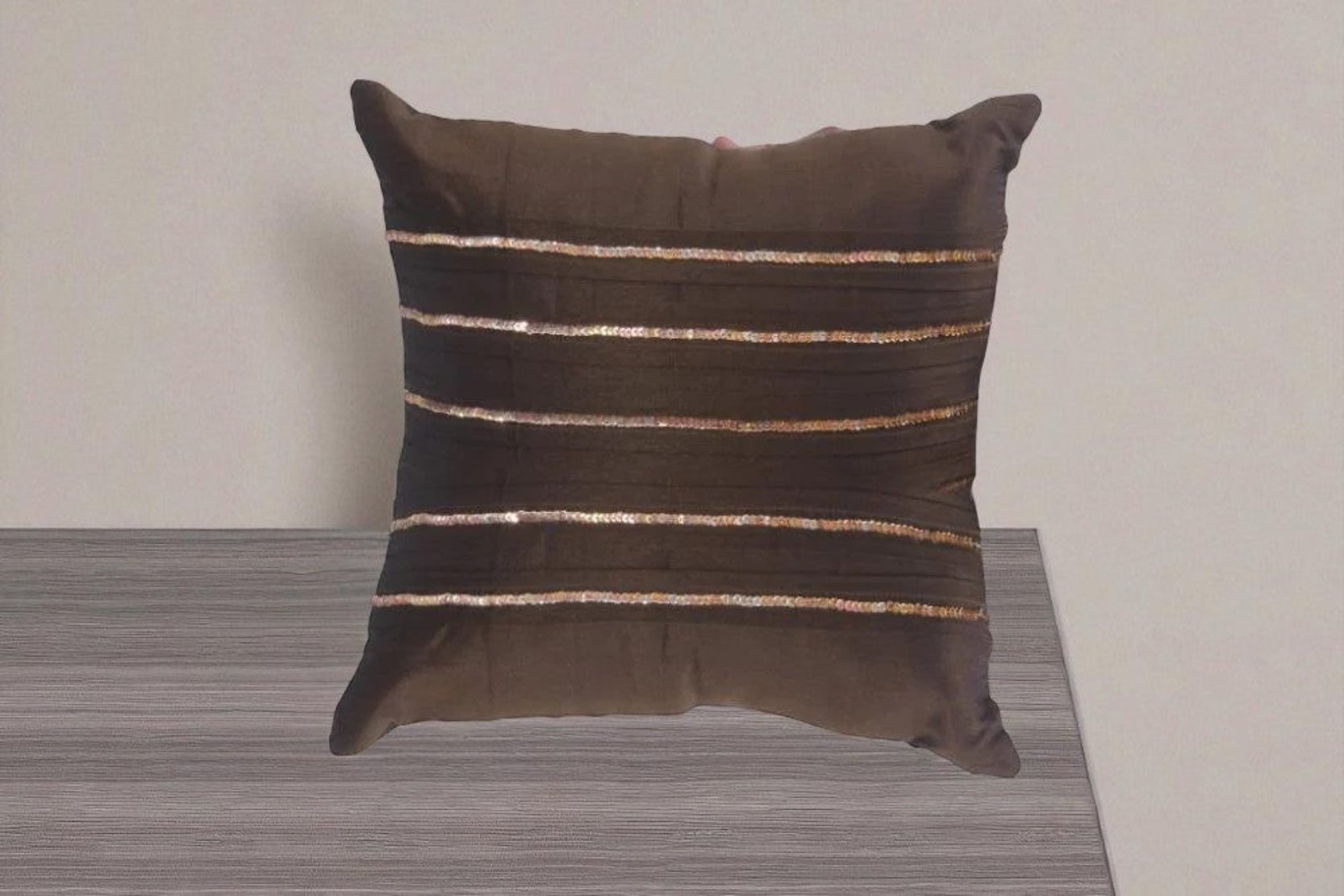 Hand Embroidered Short Plush Cushion Covers / Ruchi