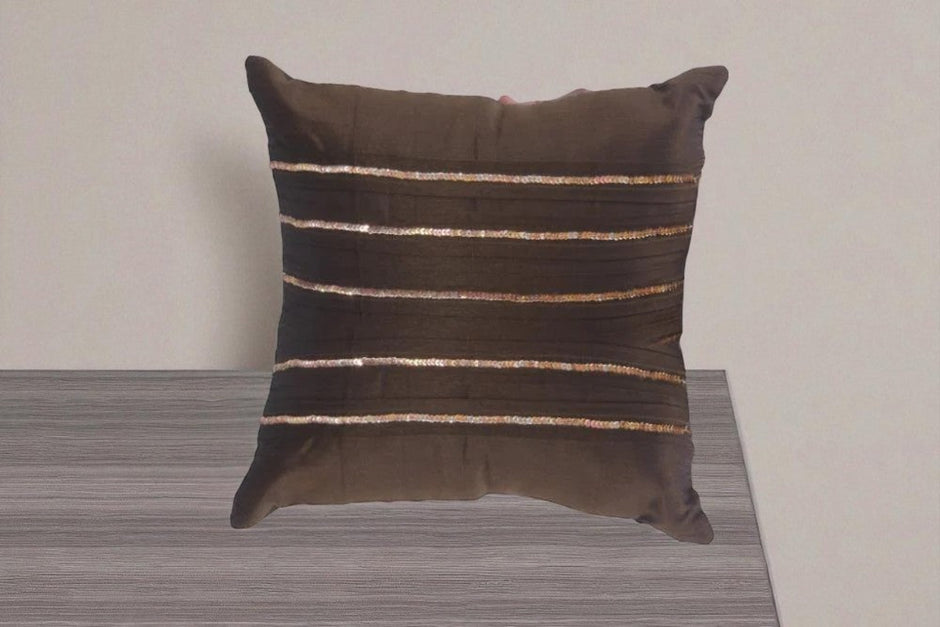 Hand Embroidered Short Plush Cushion Covers / Ruchi