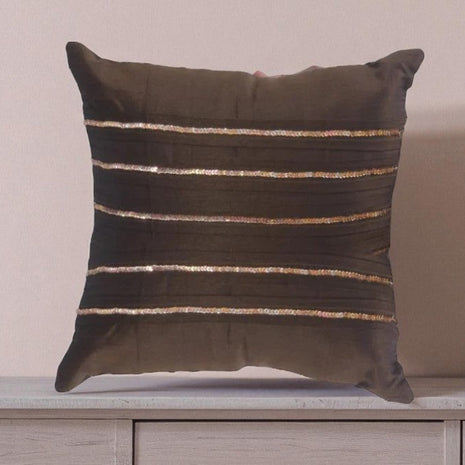 Hand Embroidered Short Plush Cushion Covers / Ruchi