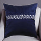 Aesthetic Pleated Embellished Silk Cushion Cover / Ruchi