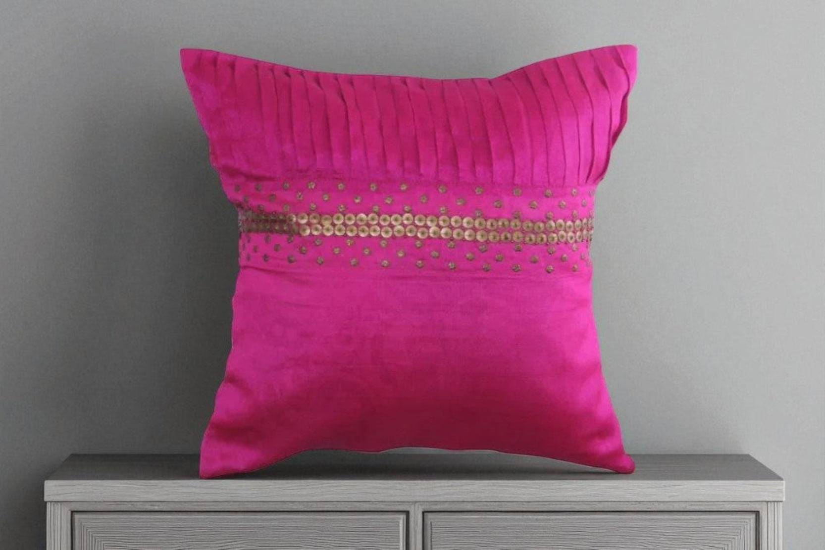 Pink Short Plush Cushion Covers / Ruchi