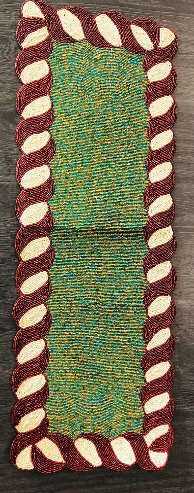 Elegant Beaded Table Runner Decor / Ruchi 