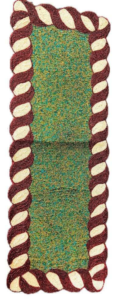 Elegant Beaded Table Runner Decor / Ruchi 
