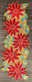 Leafy Floral Beaded Table Runner / Ruchi