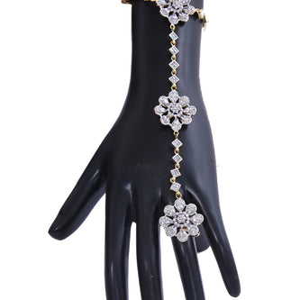 Gold-Toned American Diamond Bracelet / Ruchi