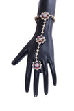 Multicolored AD-Studded Gold-Toned Bracelet / Ruchi