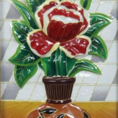 Modern Flower 3D Embossed Wall Hanging / Ruchi