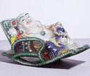 White Porcelain Laughing Buddha Statue / Ruchi
