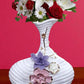 Minimal White Spiral Ceramic Vase / Ruchi