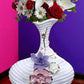 Minimal White Spiral Ceramic Vase / Ruchi