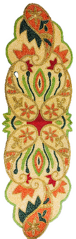 Colorful Paisley Beaded Table Runner / Ruchi