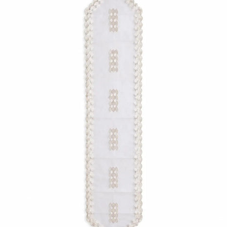 Classic Vintage Design Linen Table Runner / Ruchi