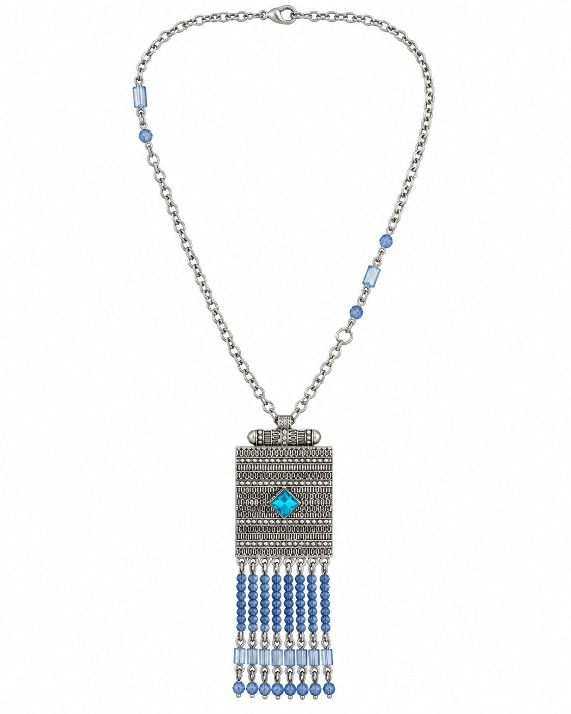 Bohemian Beaded Tassel Pendant Necklace / Ruchi