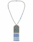 Bohemian Beaded Tassel Pendant Necklace / Ruchi