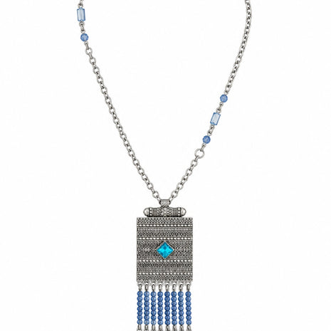 Bohemian Beaded Tassel Pendant Necklace / Ruchi