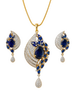 Exquisite American Diamond Necklace And Earrings Set / Ruchi