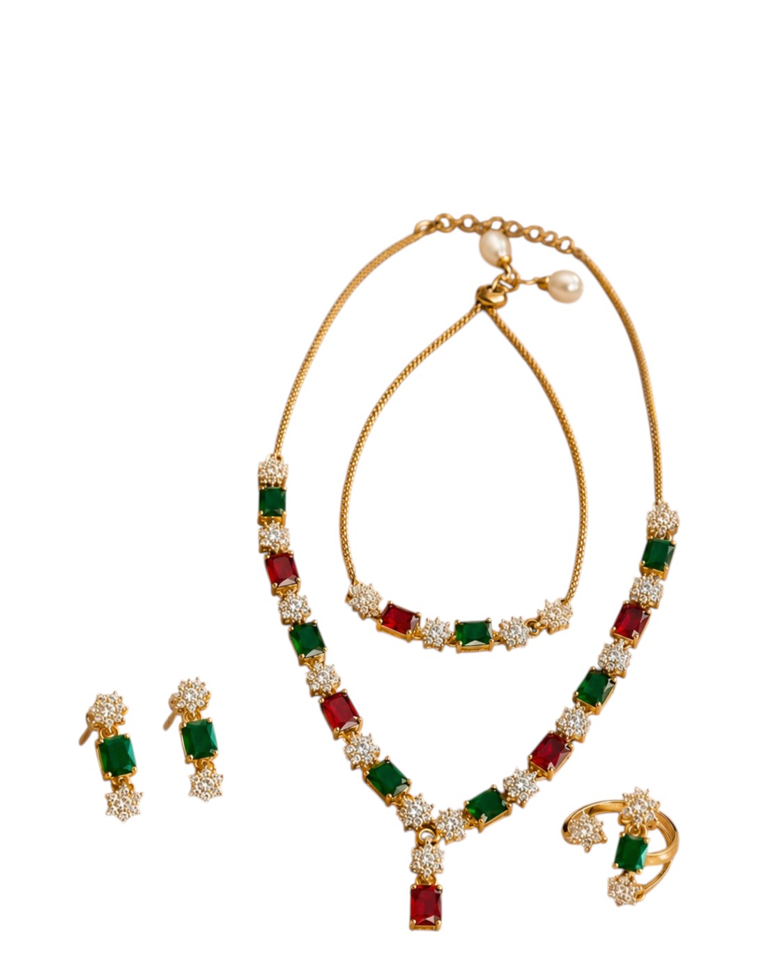 Modern Multicolor Gemstone Jewelry Set / Ruchi